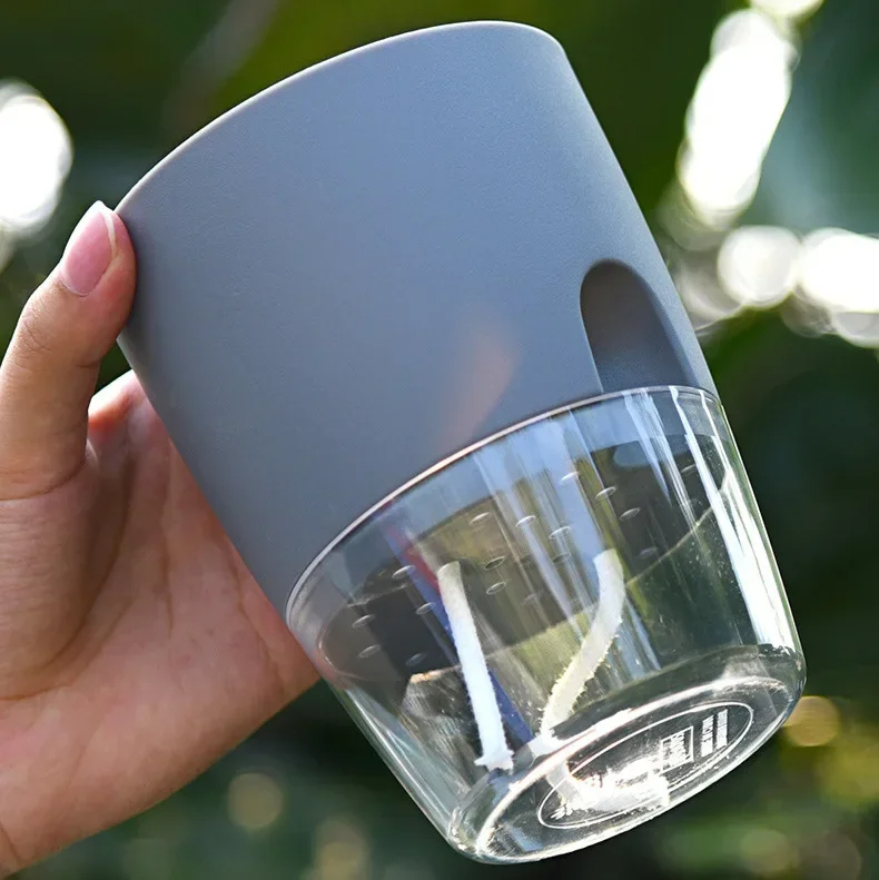 Transparent Double Layer Plast - Aloe Vera Pot ulasan dan harga