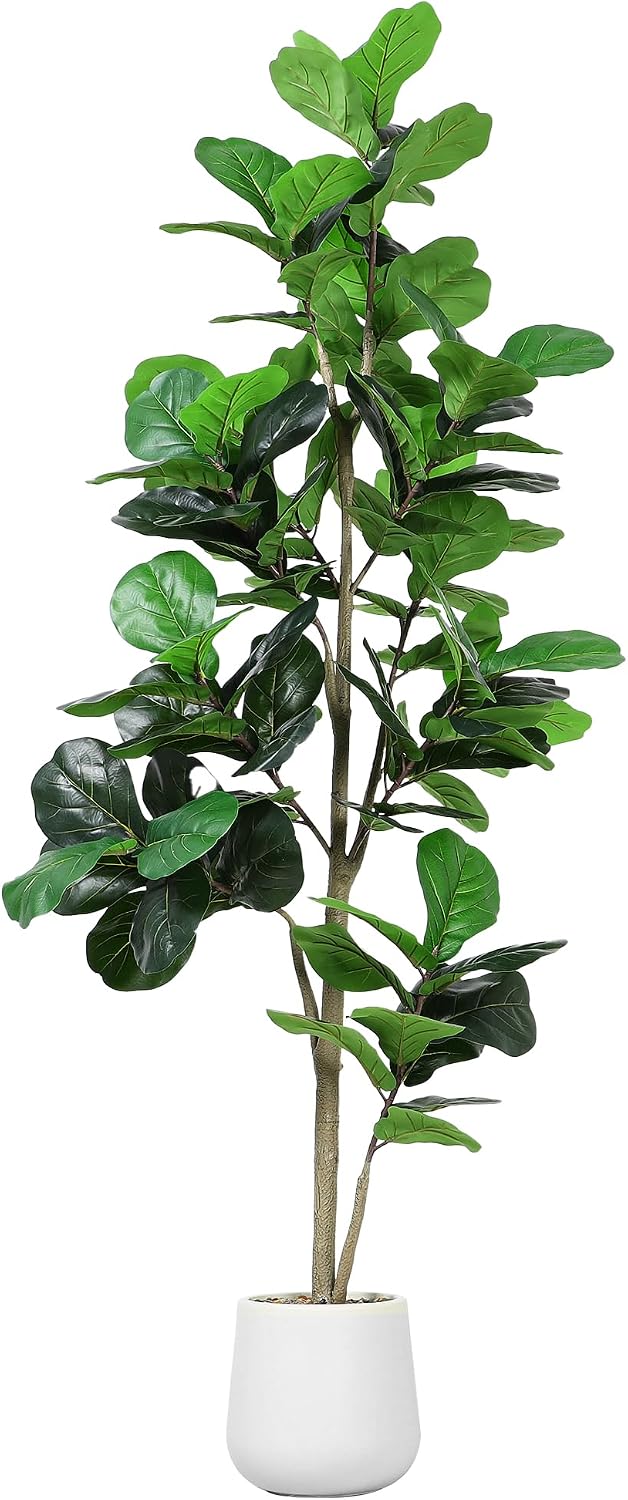 7ft Artificial Fiddle Leaf Tre - Ficus Lyrata Tree ulasan dan harga