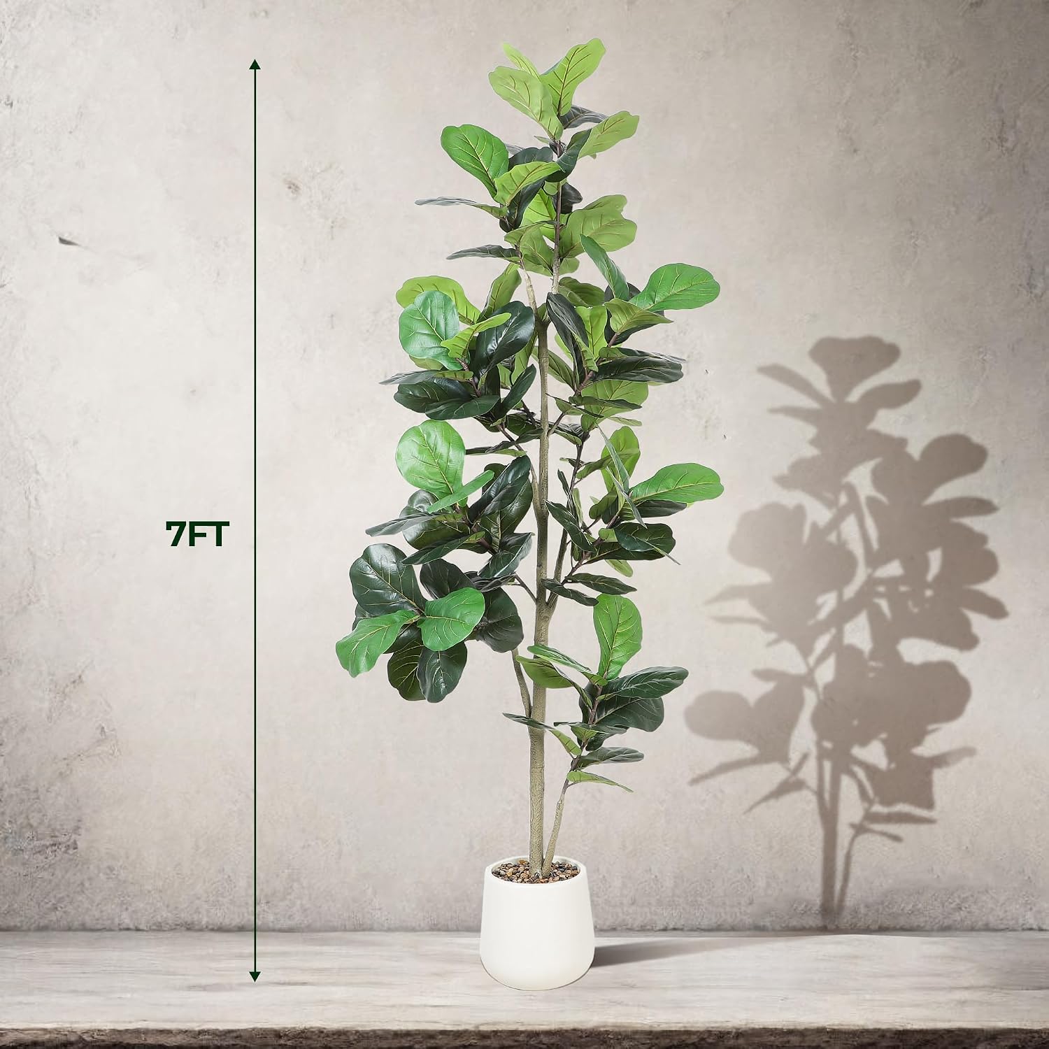 7ft Artificial Fiddle Leaf Tre - Ficus Lyrata Tree ulasan dan harga
