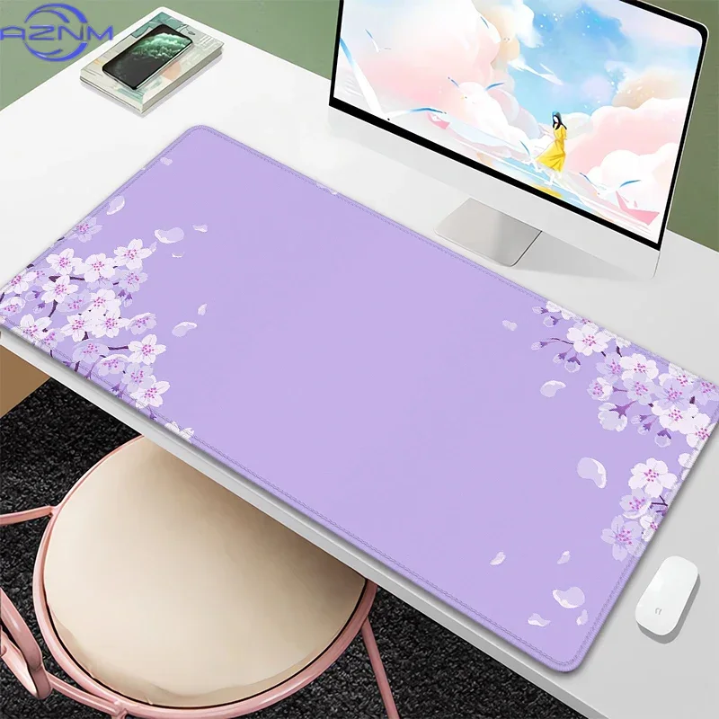Purple Blossom Deskmat Cute Pa - Tradescantia Purple ulasan dan harga