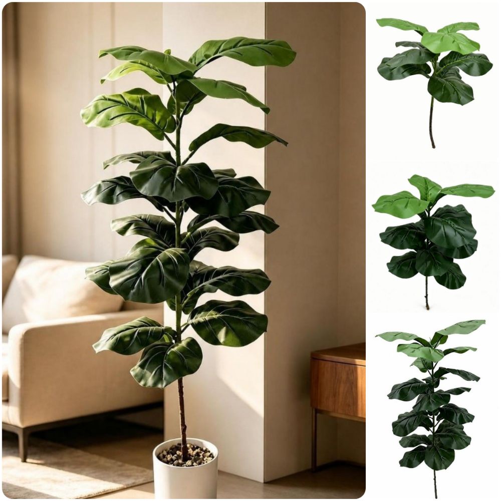 9/15/23 Leaves Artificial Ficu - Ficus Lyrata Tree ulasan dan harga